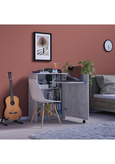 Asra Trend Fonksiyonel Kitaplık MD002 %100 MDF Katlanır Çalışma Masası Retro Taş Asra Trend Fonksiyonel Kitaplık MD002 %100 MDF Katlanır Çalışma Masası Retro Taş
