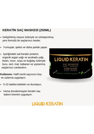 Saç Botoksu Plus - Yanmış Yıpranmış Saçlara Kökten Uca Keratin Bakım Seti