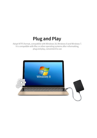 Maiyame Western Digital 500gb Taşınabilir Disk, 2.5 İnç, Usb 3.0, Siyah, Wd Elements, Win/mac Uyumlu
