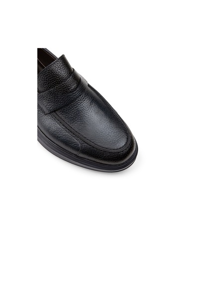 Deery Hakiki Deri Koyu Lacivert Comfort Erkek Loafer - 01564mlcvp17 Lacivert