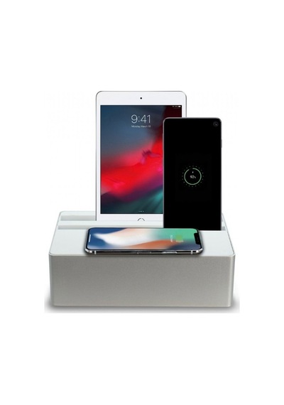 Alldock Wireless Kablosuz Şarj Standı Gümüş/Beyaz Deneme