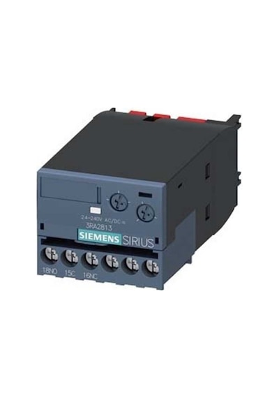 Siemens 3Ra2813 1Aw10 Elkt Gecikmeli Yardımcı Kontak Bloğu Ac Dc 24 240 V 0 05 100Sn Çekmede Gecikmeli 1W