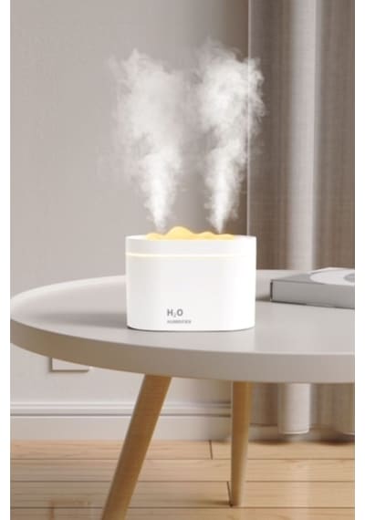 H2o Humidifier 800 Ml Ultrasonik Hava Nemlendirici Double Spray Buhar Makinesi Ve Aroma Difüzörü
