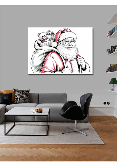 Kanvas Tablo Noel Baba Ve Hediyeler