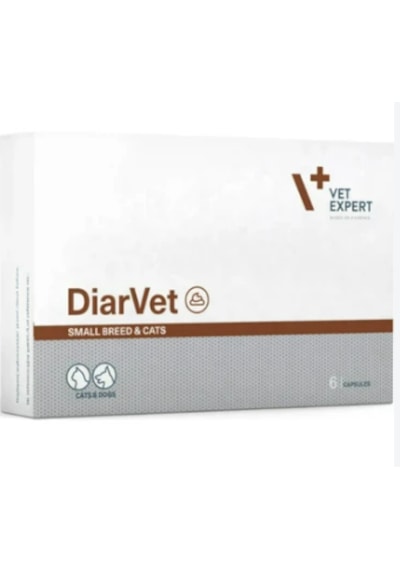 Vet Expert Diarvet Small Breed & Cat Twist Off 6 Kapsül Kedi Ve Küçük Irk Köpek İshal Önleyici