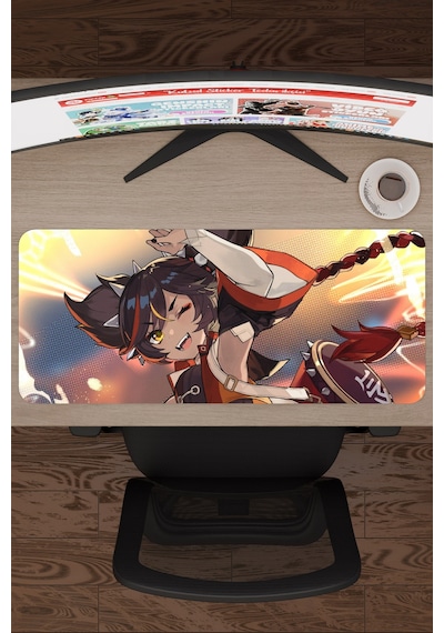Xinyan Genshin Impact Anime Oyuncu V4 - 70x30 Xl Gaming Mouse Pad Fare Altlığı