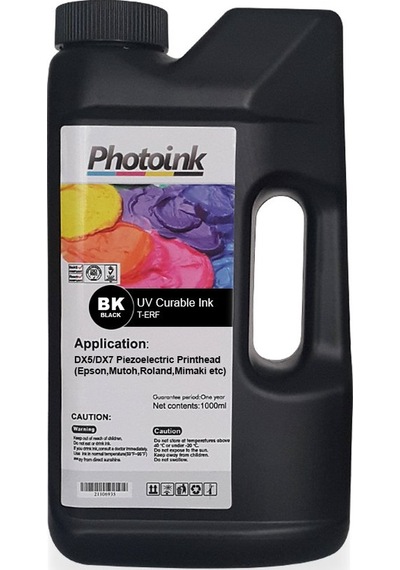 Dx5 ve Dx7/5113 Kafalar için 1000 ML Siyah Black Uv Mürekkep (Ser
