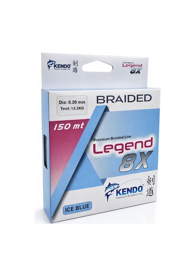Kendo Legend X8 150m Ice Blue Örgü İp 0,18 Mm Misina
