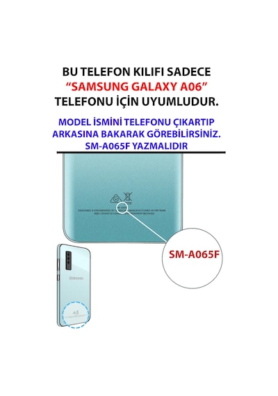 Samsung Galaxy A06 Uyumlu Mustafa Kemal Atatürk Kolajları Baskılı Silikon Kılıf
