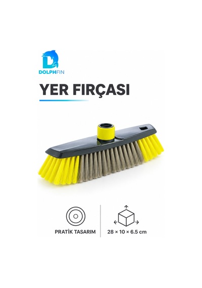 Mars Yer Fırçası 28 Cm Plastik Zemin Temizlik Fırçası Başlığı