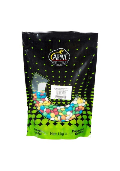 Apm Renkli Kokolin Draje 1 Kg Bonıbon - Pastacılık Süsleme 5'li Avantaj Paketi - 5 Adet Tarı
