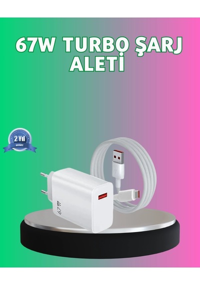 Buğz 67 Watt Güçlü Turbo Şarj Aleti Samsung Note 10 Note 20 Uyumlu