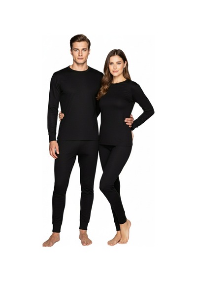 Thermoform Active Yetişkin Termal İçlik Set Siyah Çok Renkli