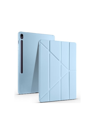 Galaxy Tab S10 Fe Plus Kılıf Zore Tri Folding Kalem Bölmeli Standlı Kılıf Kapaklı Kılıf
