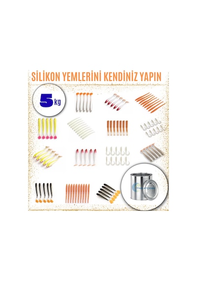 Silikon Balık Yemi Ham Maddesi 10 Shore 5kg