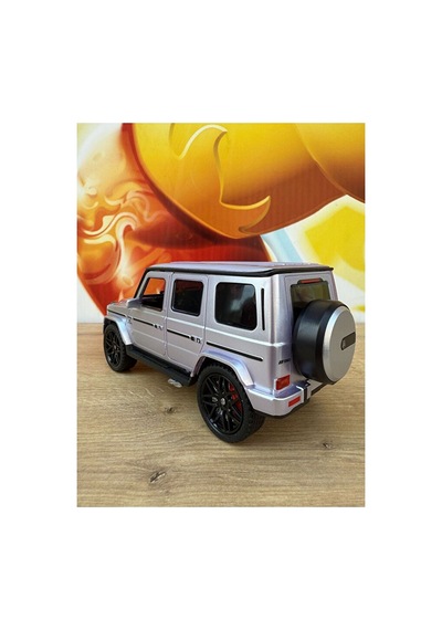 Mercedes G63 Oyuncak Araba - Işıklı Ve Sesli G Serisi Mercedes Oyuncak Füme Plastik Gümüş