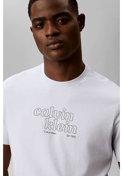 Calvin Klein Jeans Erkek Tişört Lv04rg807g Bright White