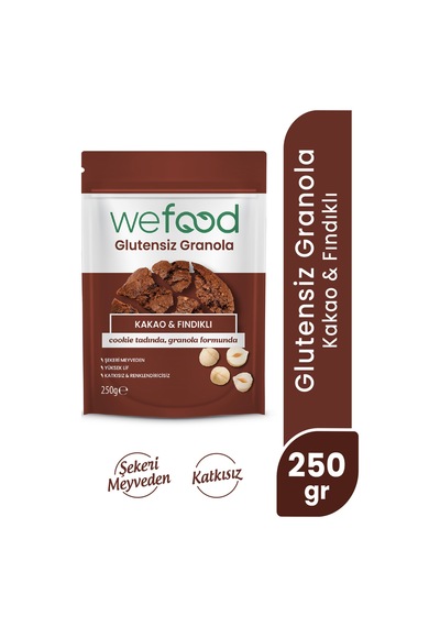 Glutensiz Granola Kakao & Fındıklı 250 Gr