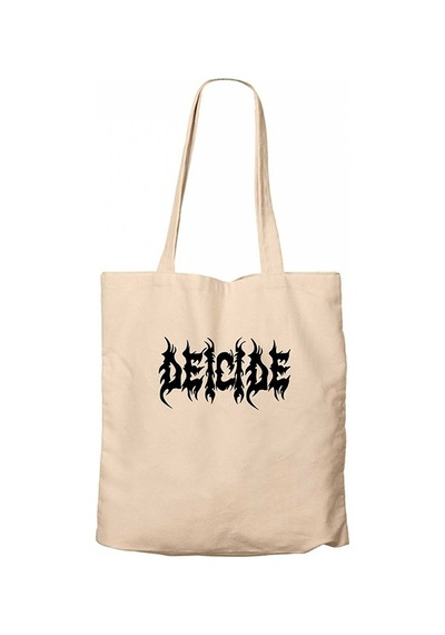 Deicide Logo Krem Kanvas Bez Çanta Krem