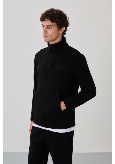 Tommy Life Carol Siyah Polar Erkek Eşofman Takım - 85226 Siyah