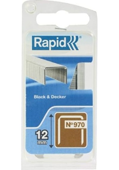 Zımba Teli Tip 970, 12 Mm Zımba, 672 Adet, Düz Tel Kıskaç, & Decker El Ve Elektrikli Zımba İçin