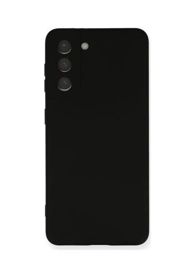 Galaxy S21 Fe İle Uyumlu Kapak İçi Kadife Kamera Korumalı Lansman Silikon Kılıf - Siyah 50 x 22
