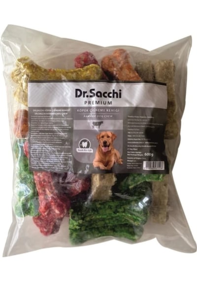 Dr.Sacchi Munchy Kemik Renkli Köpek Ödülü 3'' 25 G 25'li