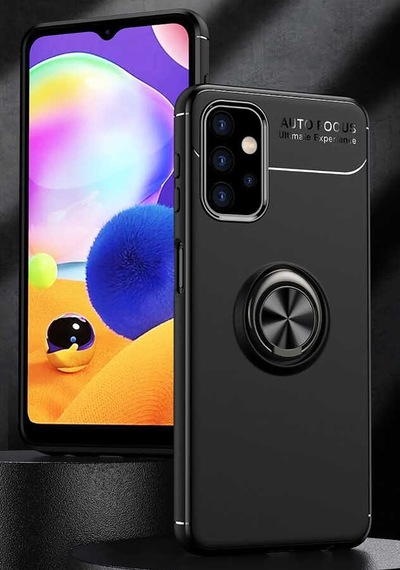Galaxy A32 5g Kılıf Zore Ravel Silikon Kapak Siyah