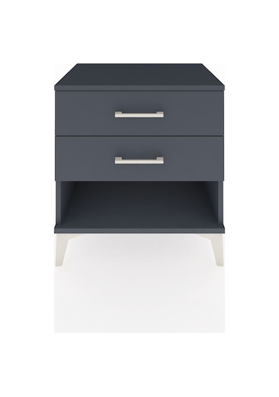 Hyperion Komodin 2 Çekmeceli 60x44x64 Antrasit-antrasit Antrasit