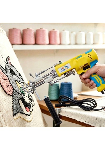 Ak-v Tufting Tabancası - Tufting Makinesi Sarı
