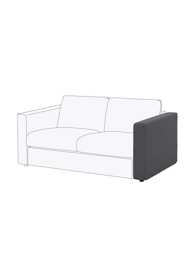 Ikea Gri Rahat Kanepe - Kanepe Kolçağı