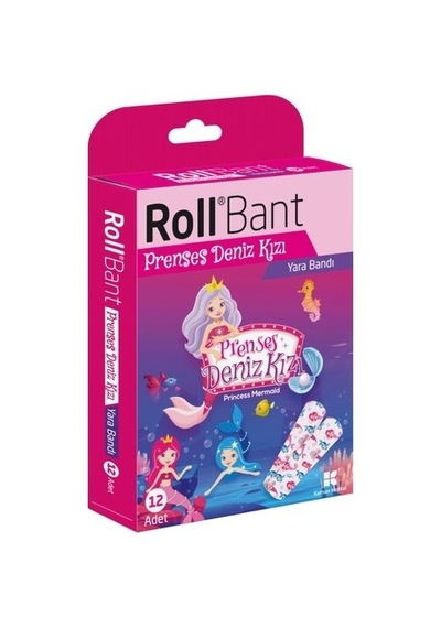 Roll Rollbant Prenses Deniz Kızı Yara Bandı 12 Adet