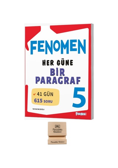 Fenomen 5. Sınıf Her Güne Bir Paragraf Soru Kitabı Ve Telefon Standı