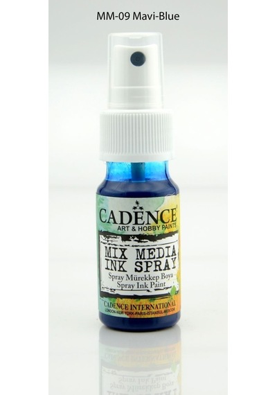 Cadence Mix Media Ink Sprey Mürekkep Boyası 25Ml - Mm09 Mavi