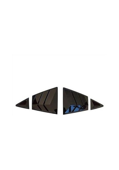 Automix Toyota Corolla Uyumlu 2019+ Arka Kelebek Cam Kaplama-piano Black