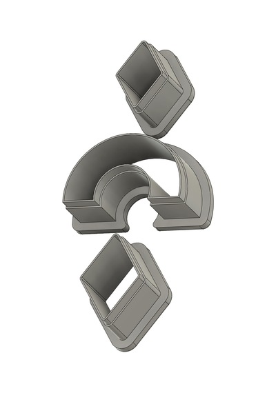 Polimer Kil Küpe Kalıbı Model 0005
