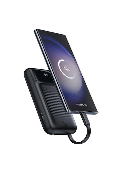 Mcdodo MC-0231 10000 mAh 33W Göstergeli Çift Kablolu Powerbank Siyah