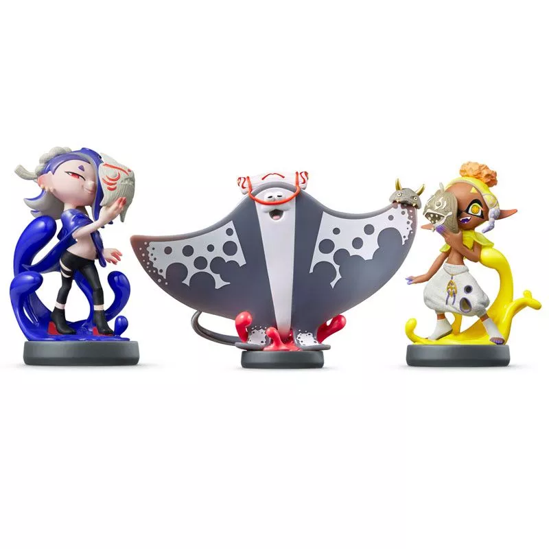 Splatoon Deep Cut Amiibo Set Shiver, Frye, & Big Man Splatoon Raiders