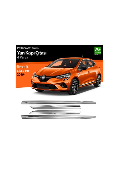Renault Clio 5 Yan Kapı Çıtası Kromu 4 Kapı P.çelik
