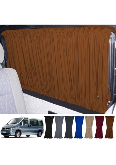 Pandami Renault Trafic 2001-2014 Uyumlu Taba Raylı Oto Perde Takımı