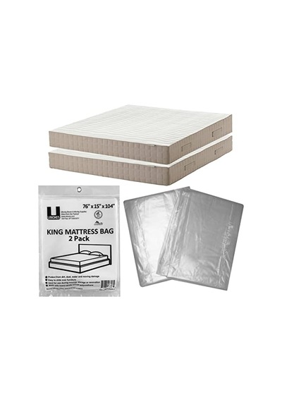 King Yatak Poli Kılıfları, 76 X 15 X 104 İnç, 2'li Paket Genel