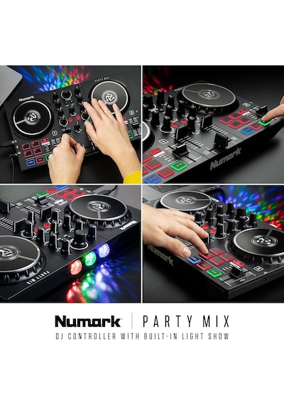 Numark Party Mix Iı Dj Kontrol Ünitesi / 2 Güverte, Dj Mikser, Dokunmatik Kapasitif Tekerlekler, Entegre Ses Arabirimi