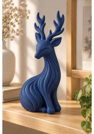 Japon Tarzı Noel Geyik Figürlü Dekoratif Biblo 99257405