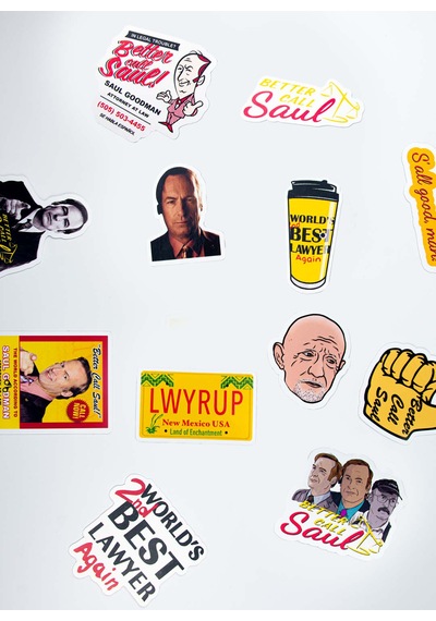 Better Call Saul Sticker Paketi 12 Parça Kaliteli Su Geçirmez Etiket Seti Çok Renkli