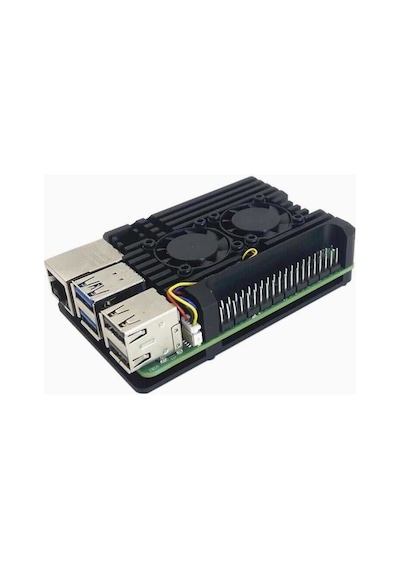 Raspberry Pi 5 Fanlı Alüminyum Muhafaza Kutusu