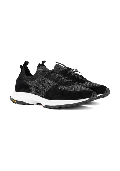 Tamer Tanca Erkek Deri & Tekstil Siyah Sneakers & Spor Ayakkabı 698 1090-2 Erk Ayk Y24 Sıyah Trk Siyah