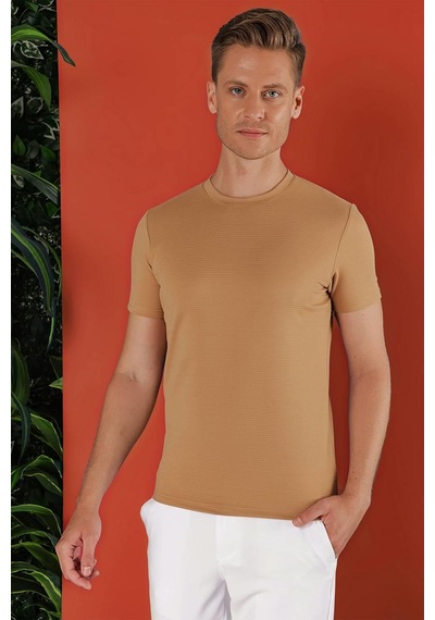 Efor Ts 852 Bej Spor T-shirt Bej