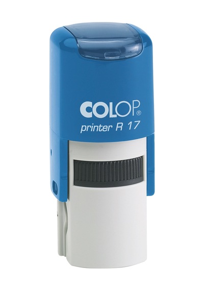 Colop R17 Yuvarlak Mavi Kasa Mavi Keçe - 17 MM