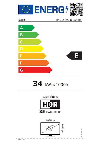 Beko B40 D 697 B 40" Android Smart Led Tv