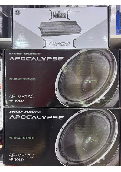 Apocalypse Ap-m81ac 20cm İki Takım Midrange 600wat Mba-400.4 4x400rms